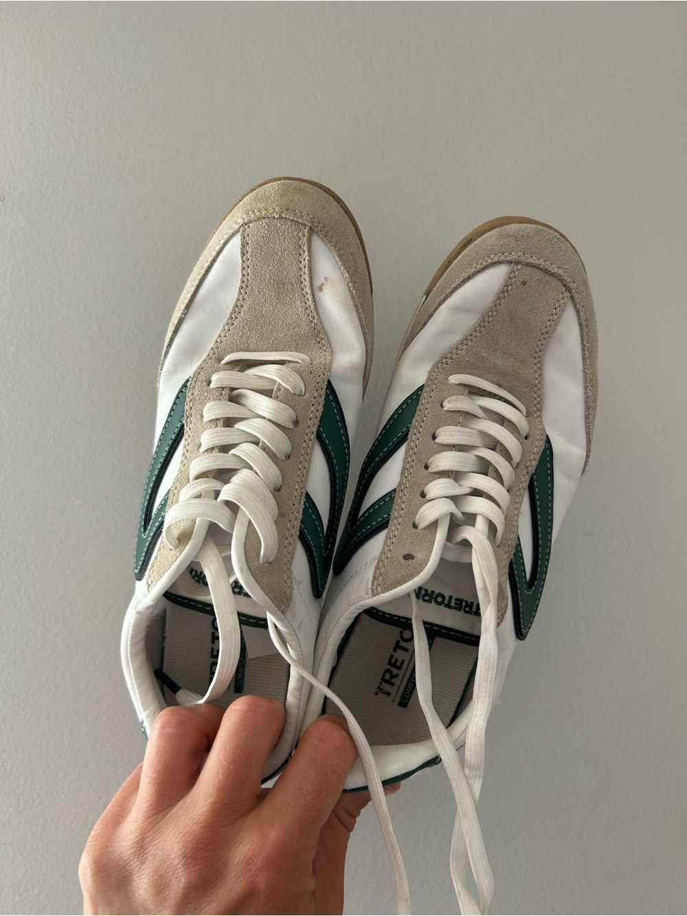 Tretorn leather & textile sneakers size 7